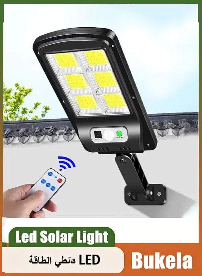 كيلا لمبه طاقه شمسيه كشاف طاقه شمسيه لمبات طاقة شمسيه أضواء خارجية تعمل بالطاقة الشمسية، 120 مصباحًا شمسيًا، أمان لاسلكي خارجي يعمل بالطاقة الشمسية، مستشعر حركة ضوء الحائط مع 3 أوضاع إضاءة للشرفة والحظيرة والحديقة والشرفة والسياج وممر الفناء والجراج والشارع - Image 1